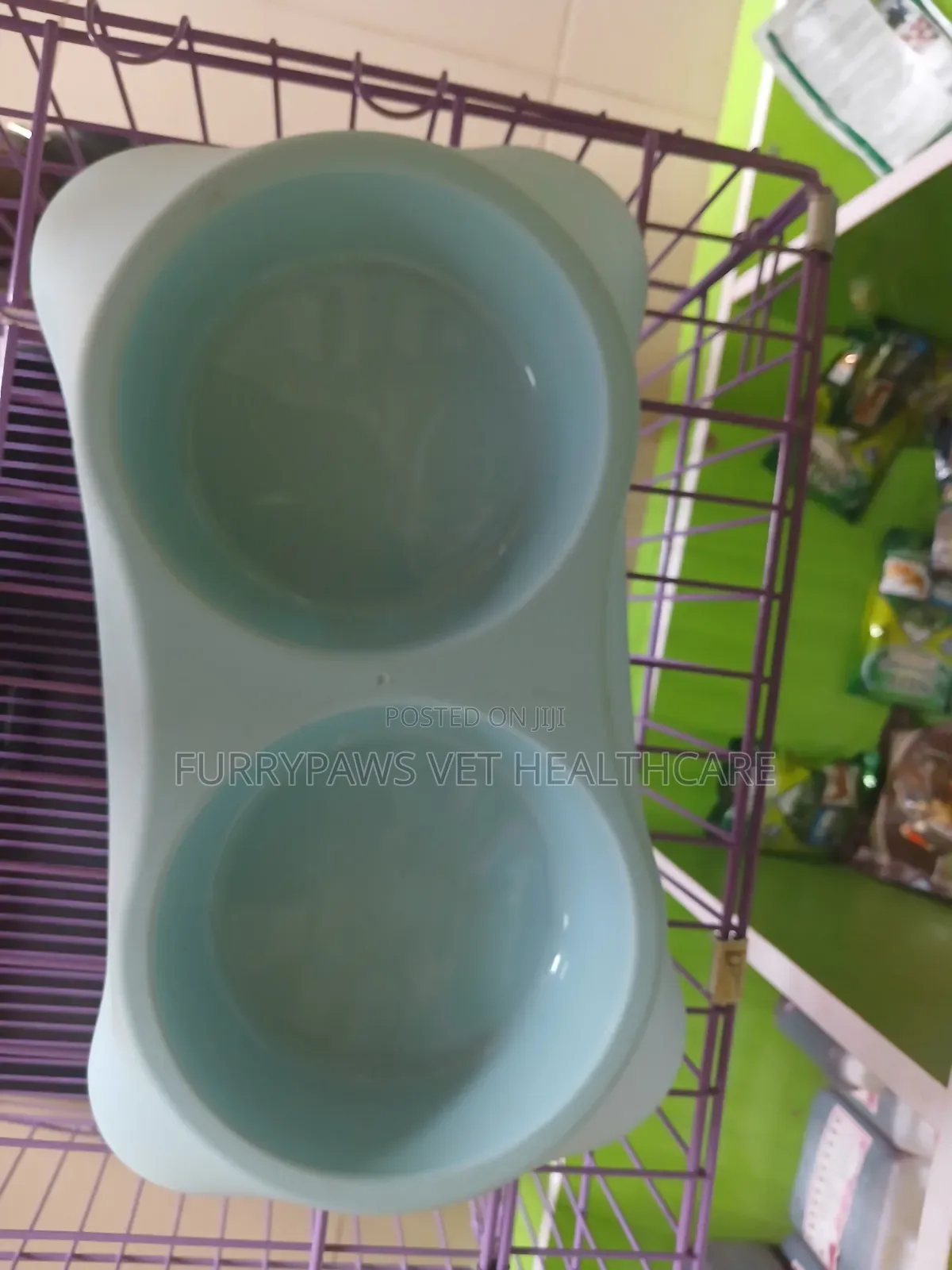 Double Plastic Food Bowl