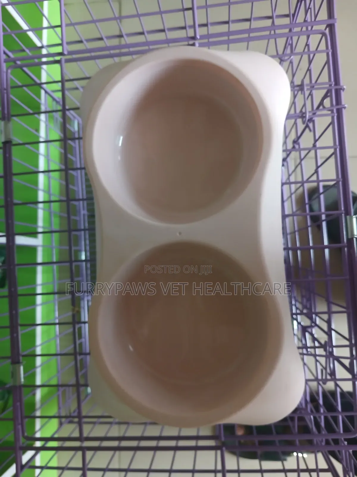 Double Plastic Food Bowl