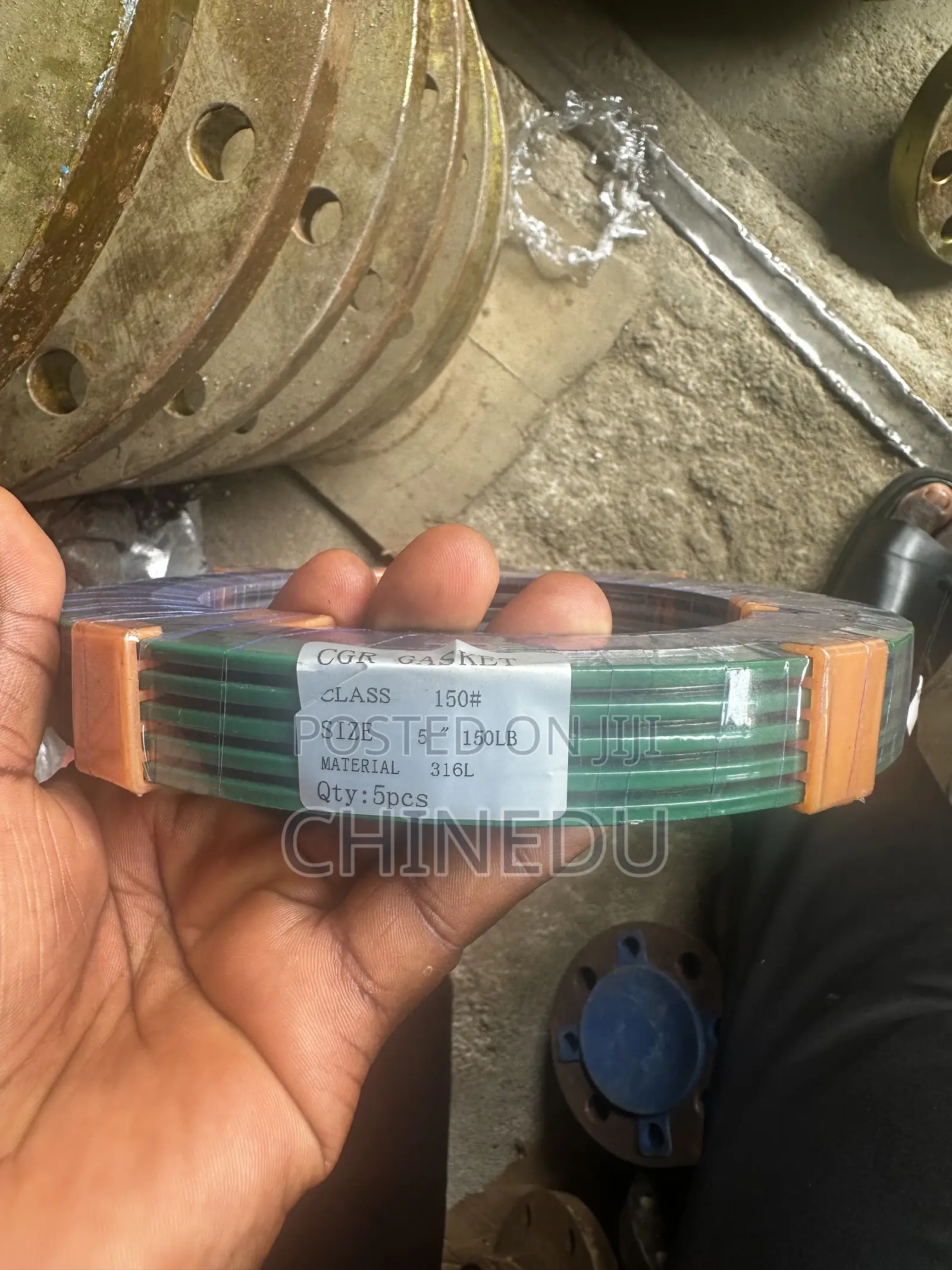 Spiral Wound Gasket With Outer Ring 5”-150 316L
