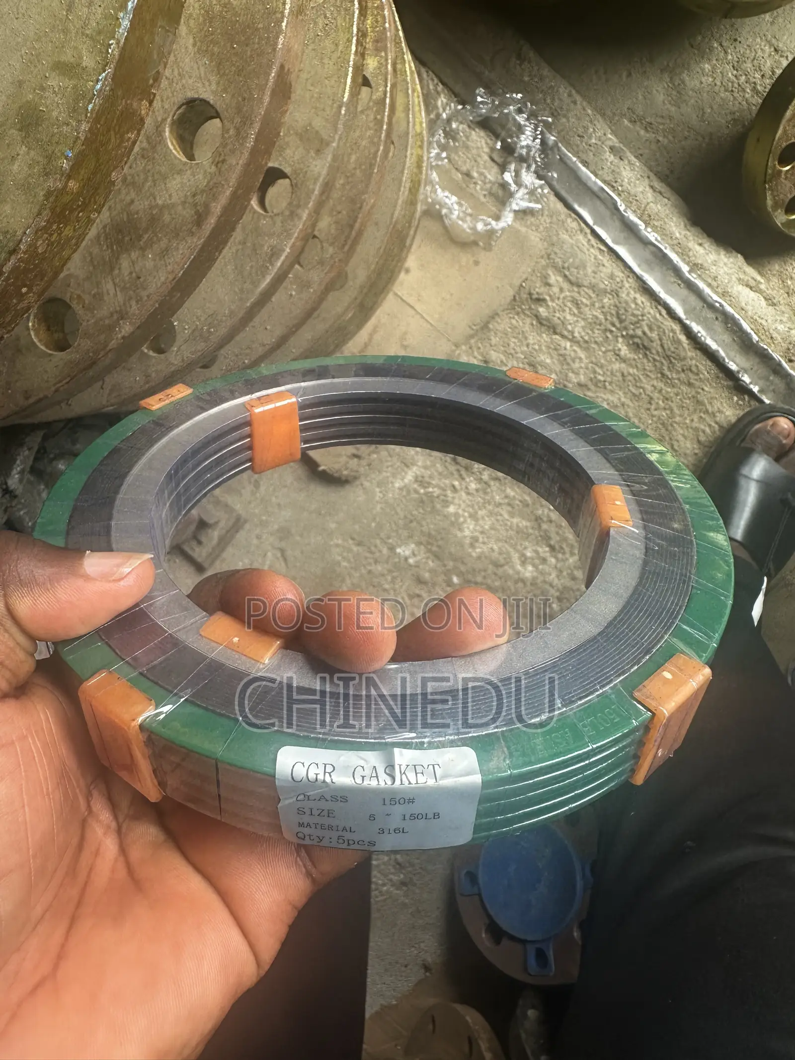 Spiral Wound Gasket With Outer Ring 5”-150 316L