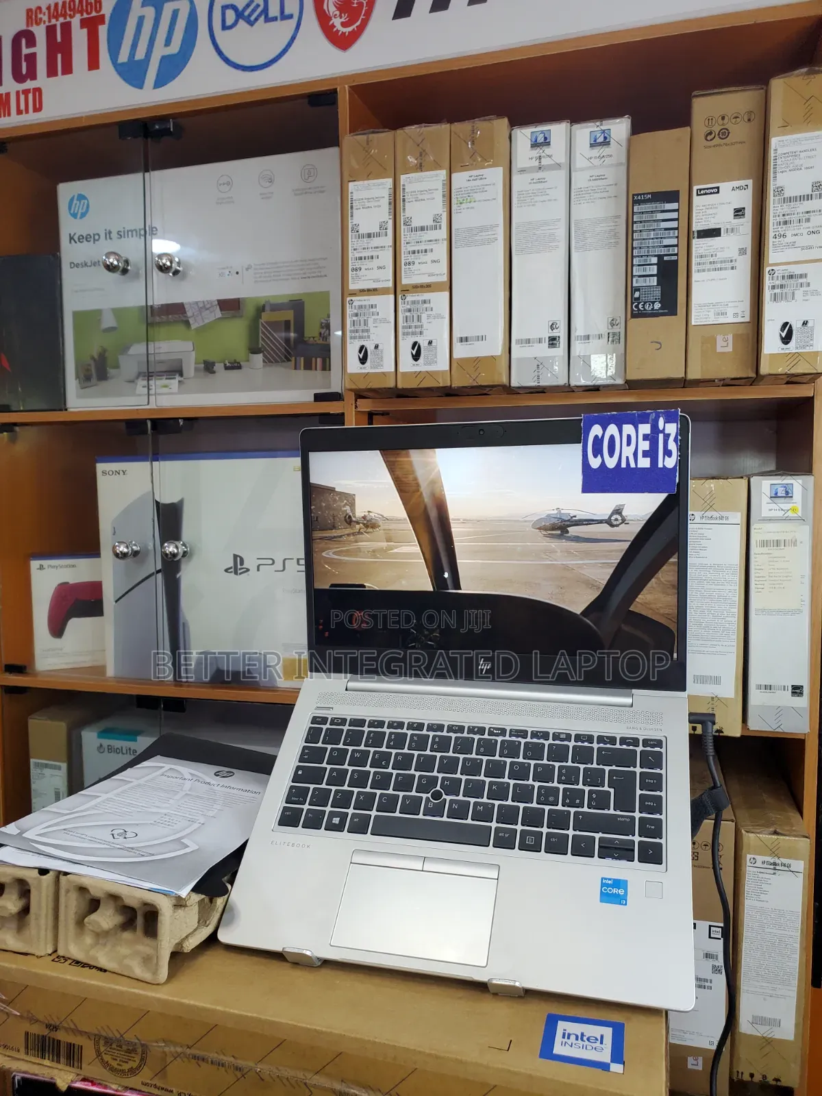 New Laptop HP EliteBook 820 8GB Intel Core i3 SSD 256GB