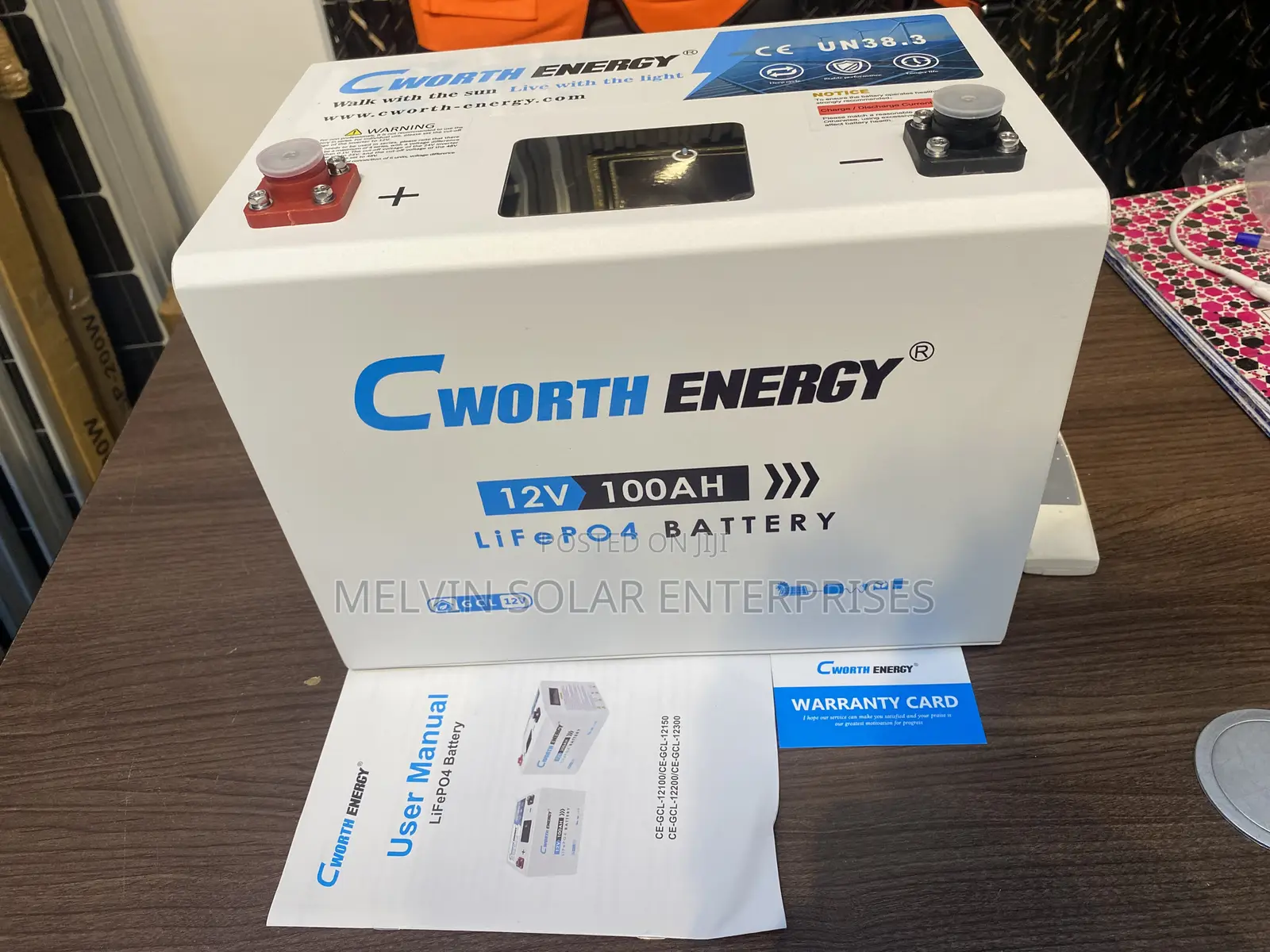 1.3kwh 100sh 12v Cworth Solar Lithiumion Phosphate Batteries Available