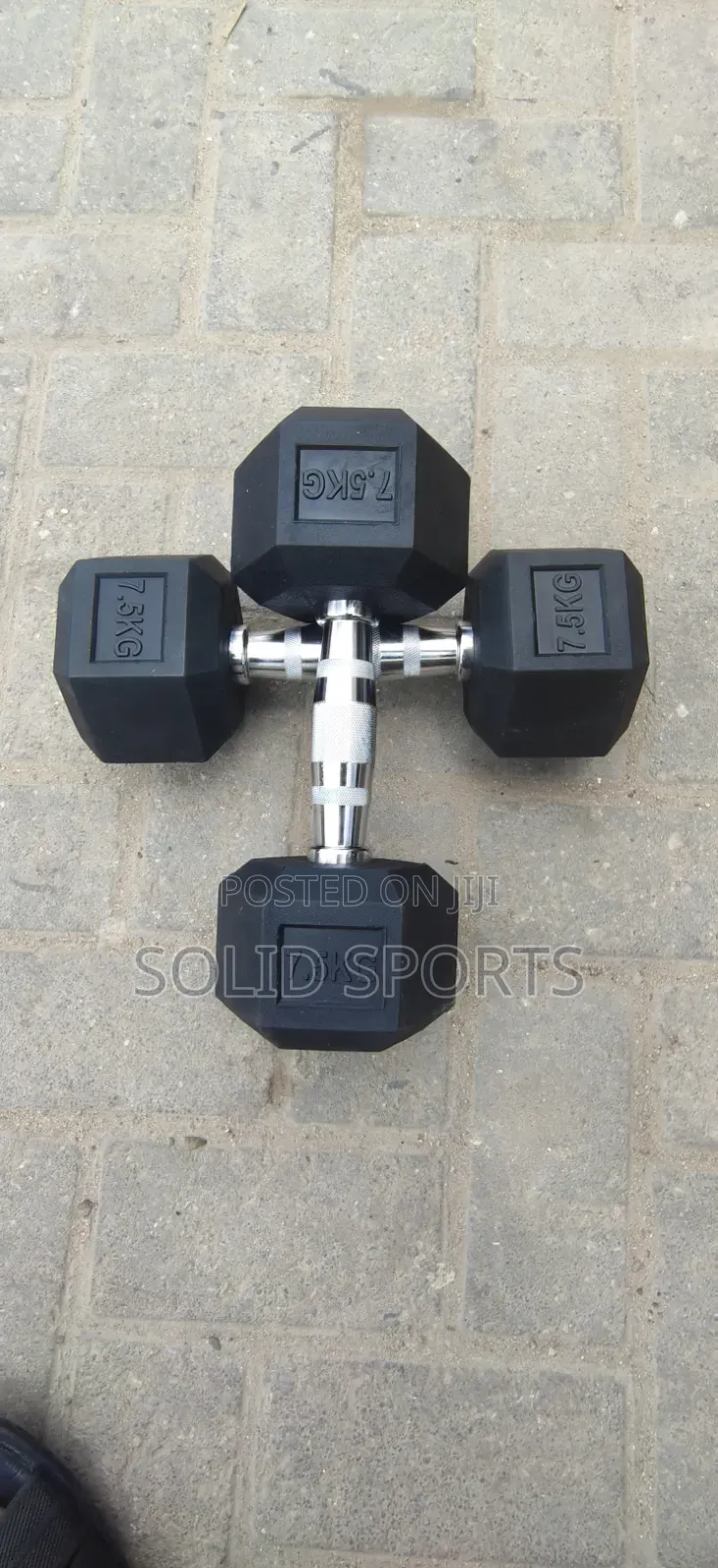 15kg Hexagon Dumbbell 7.5kg X 2 = 15kg