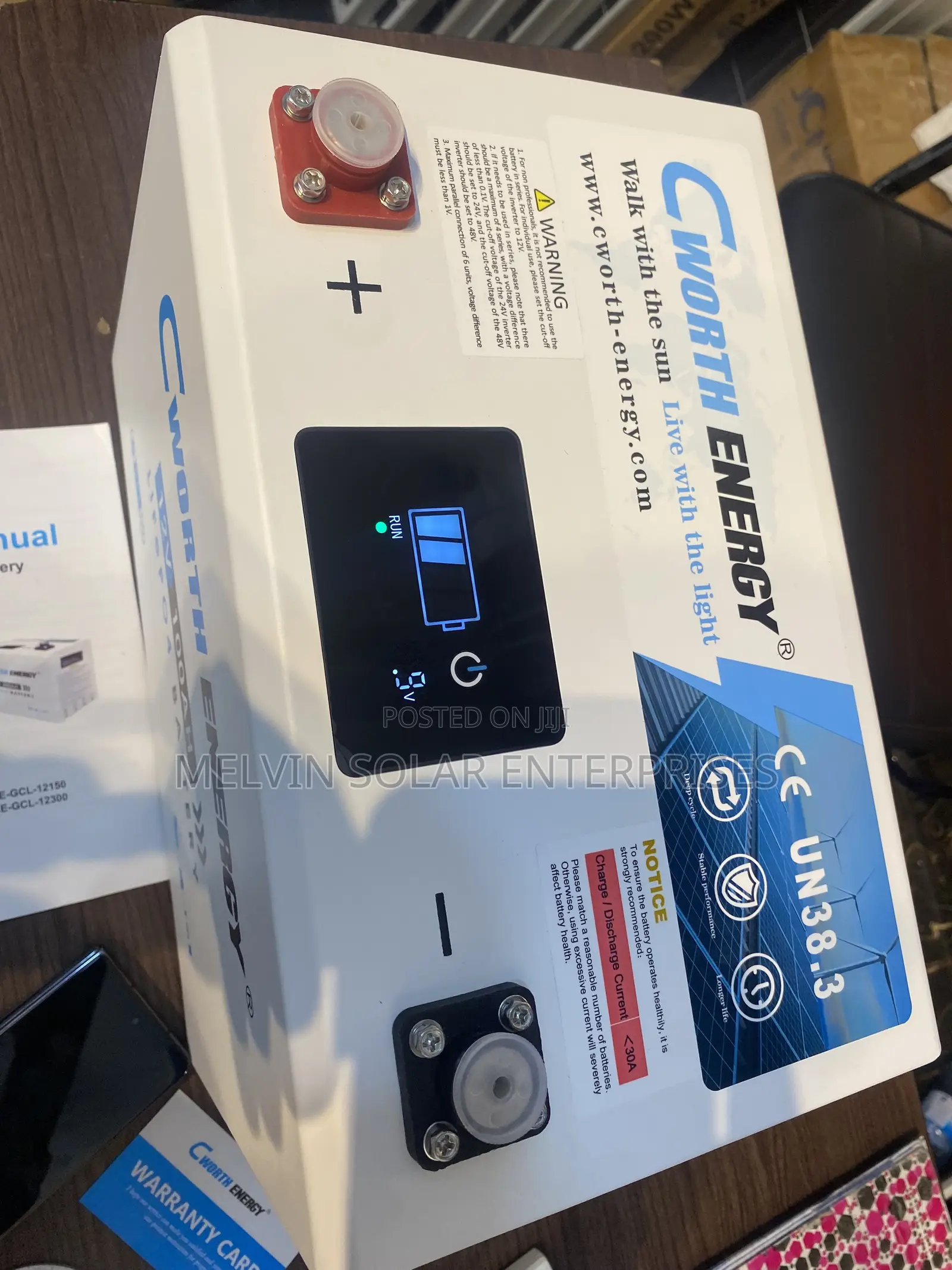 1.3kwh 100ah 12v Cworth Solar Lithium Ion Phosphate Batteriesavailable