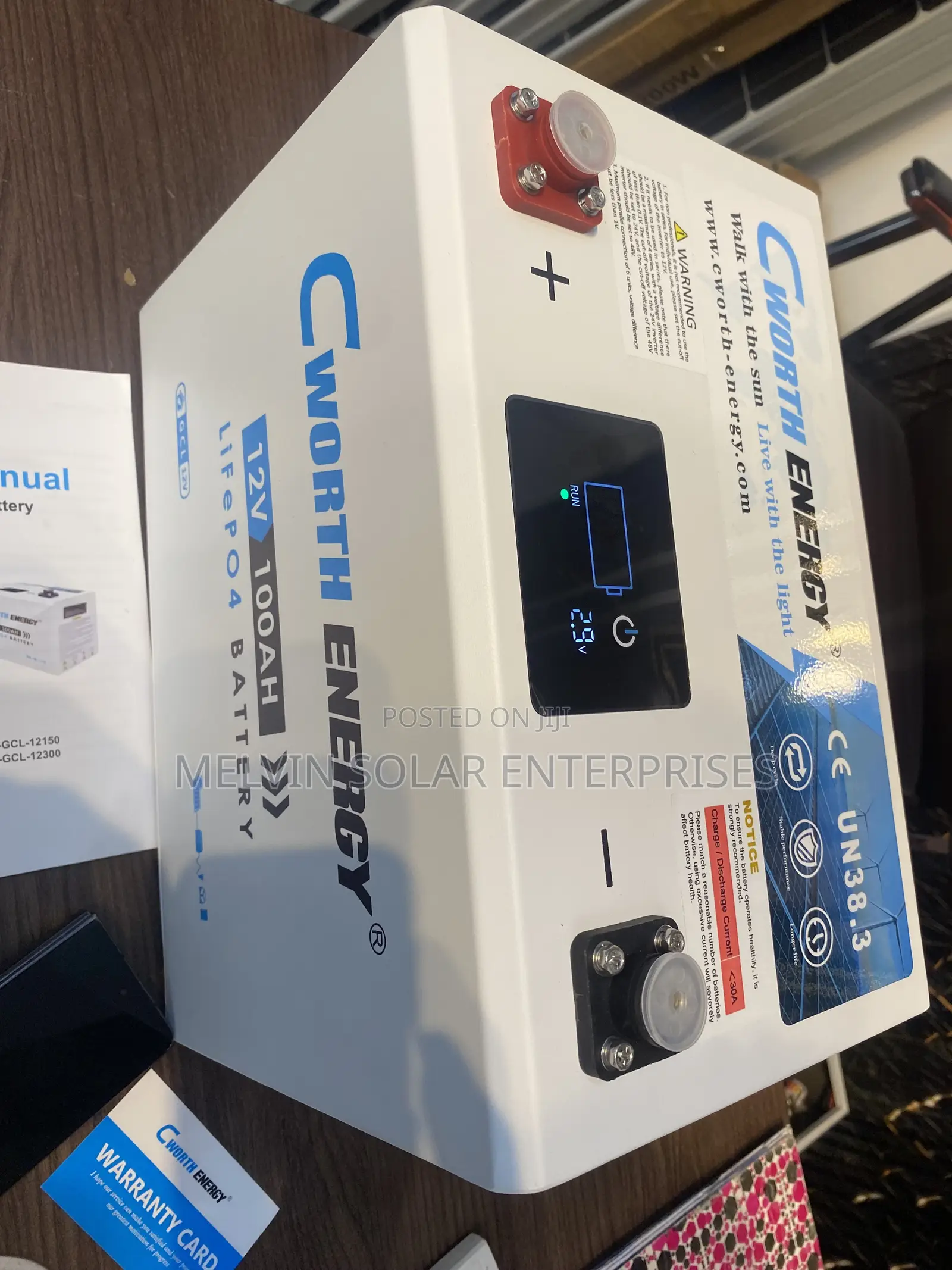 1.3kwh 100ah 12v Cworth Solar Lithium Ion Phosphate Batteriesavailable