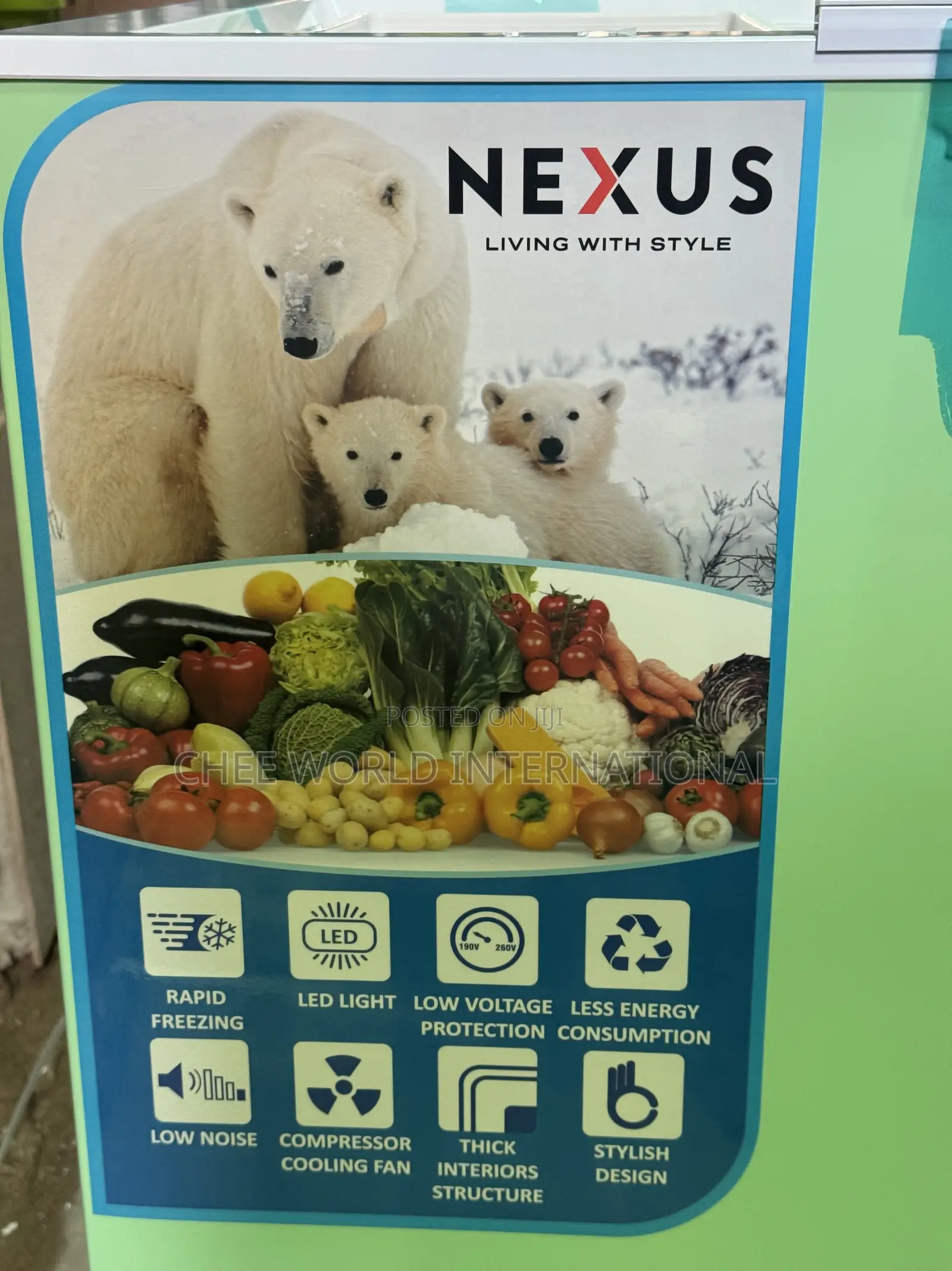 Original Nexus NX-160G 160 Litres Chest Freezer With 2years Warranty