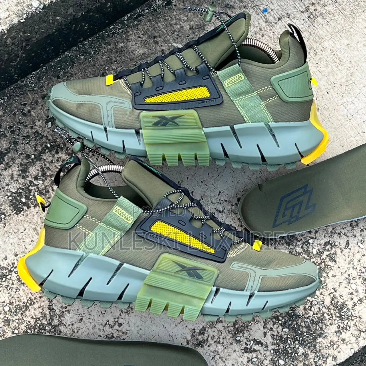 Original Zig Kinetica Edge Military Green Sneakers