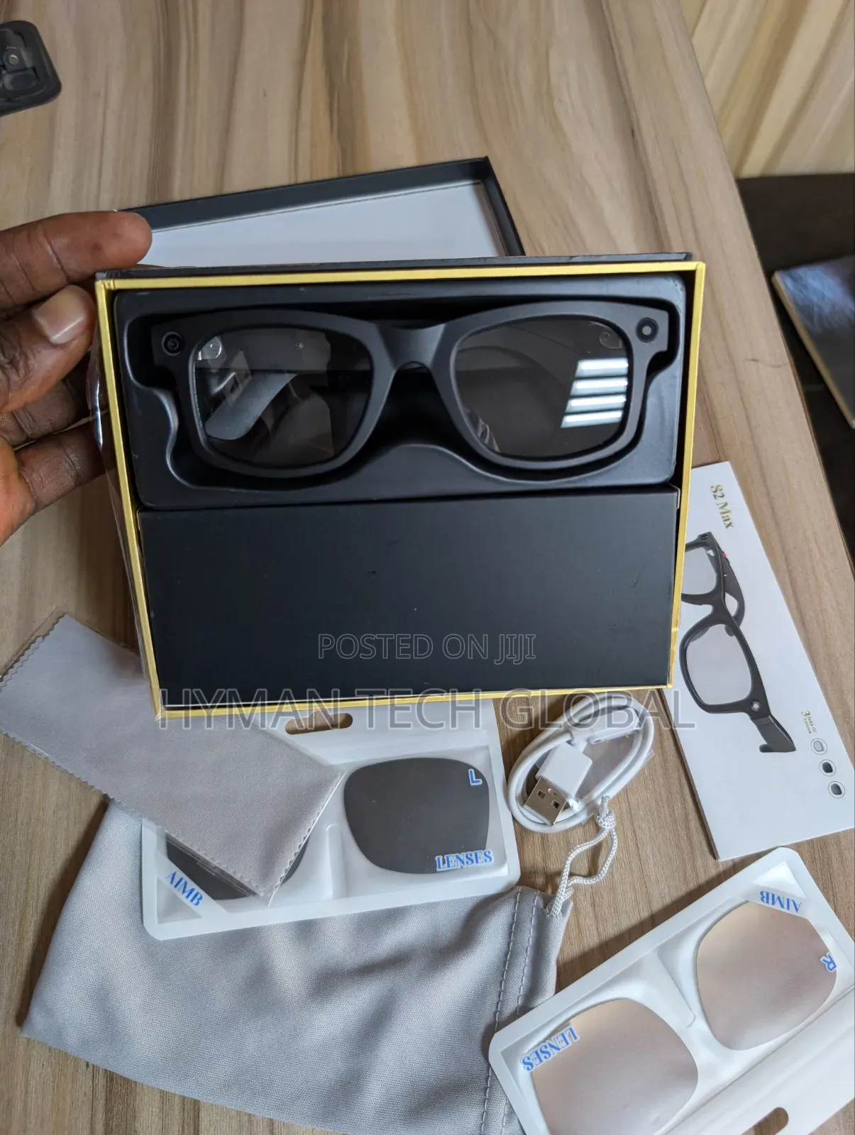 S2 Max Ai Smart Glasses, Video, Audio Recording Photo Ai Translation
