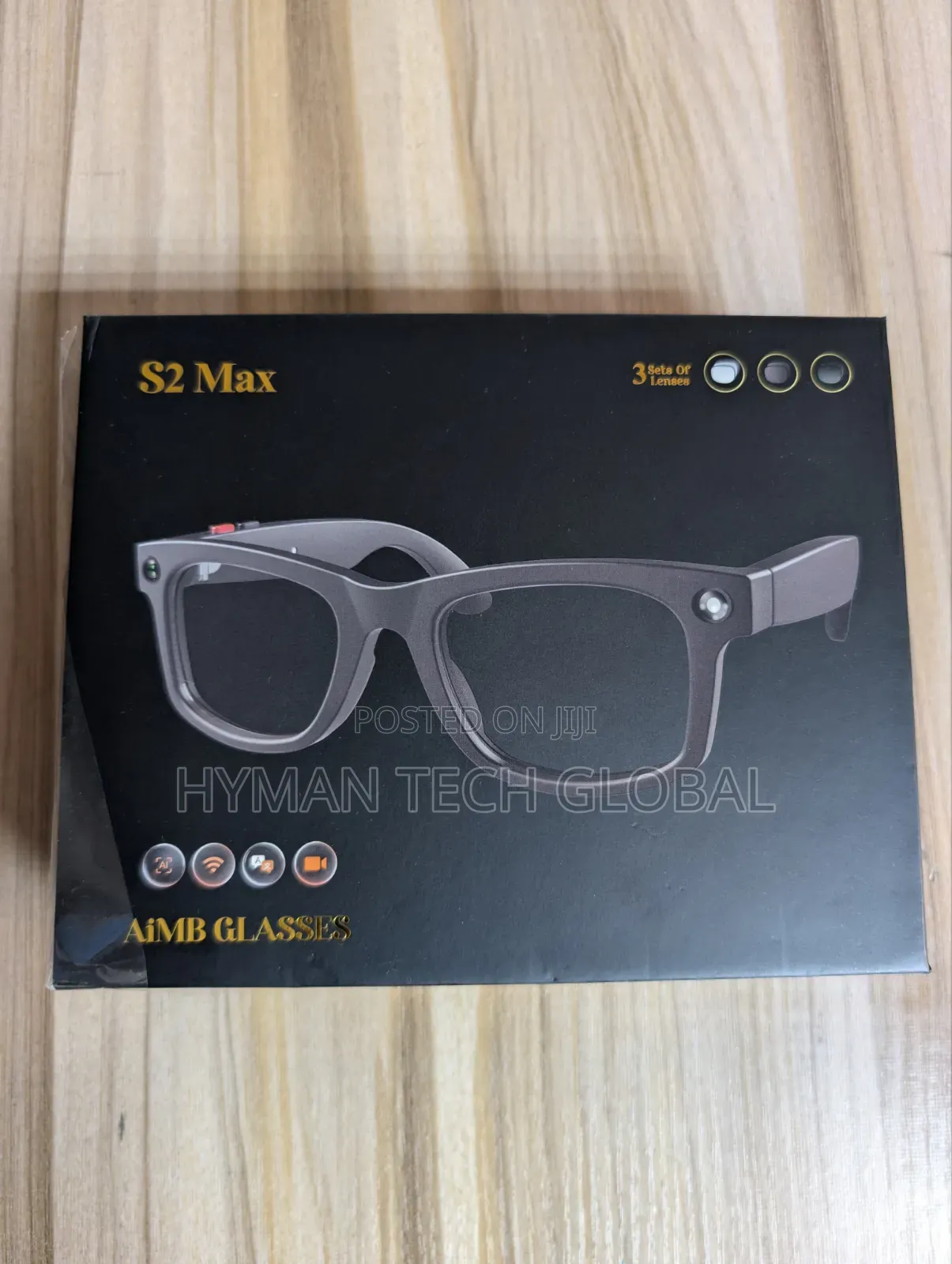 S2 Max Ai Smart Glasses, Video, Audio Recording Photo Ai Translation