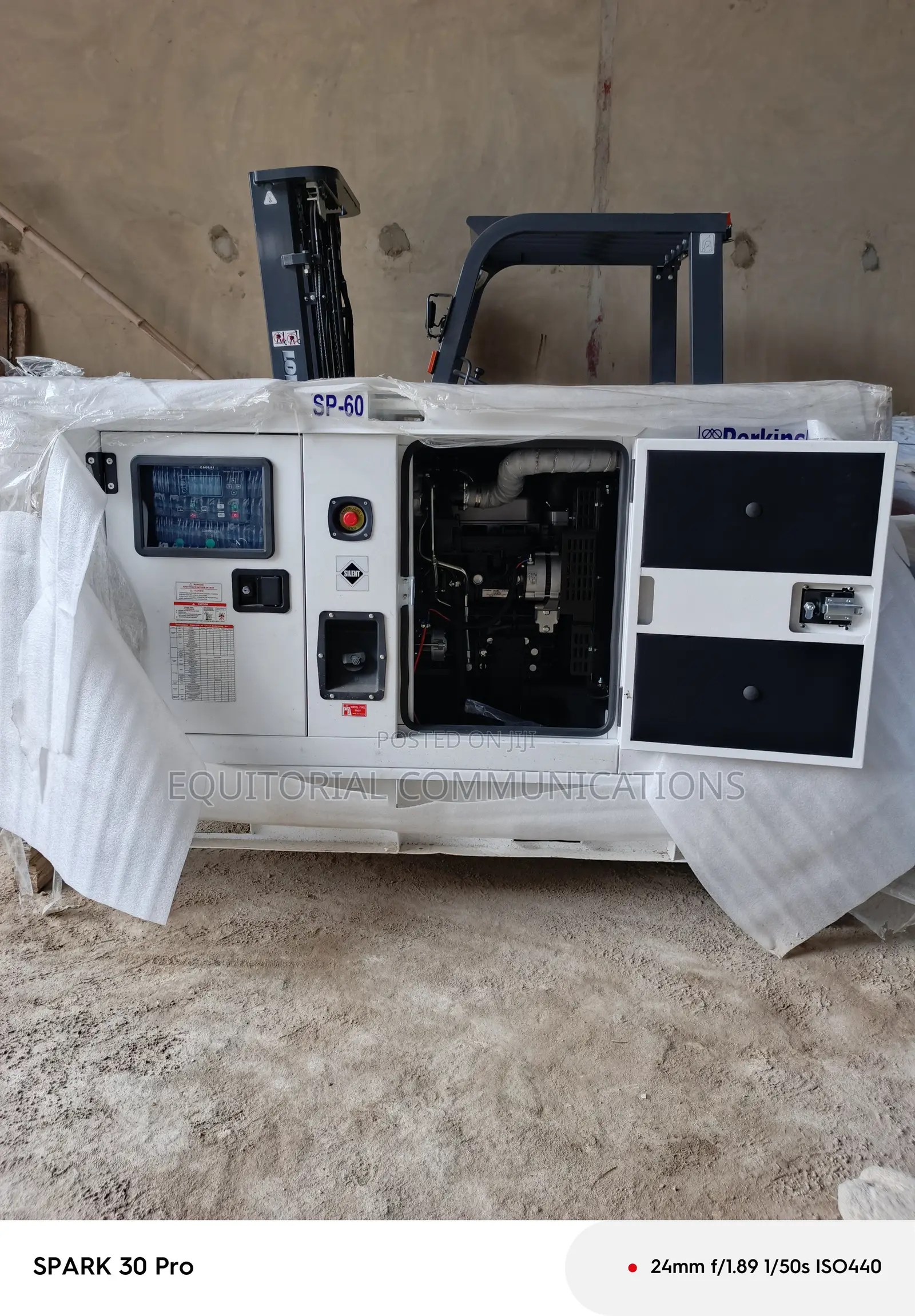Perkins 60kVA Soundproof Diesel Generator –Built for Stable Perfomance