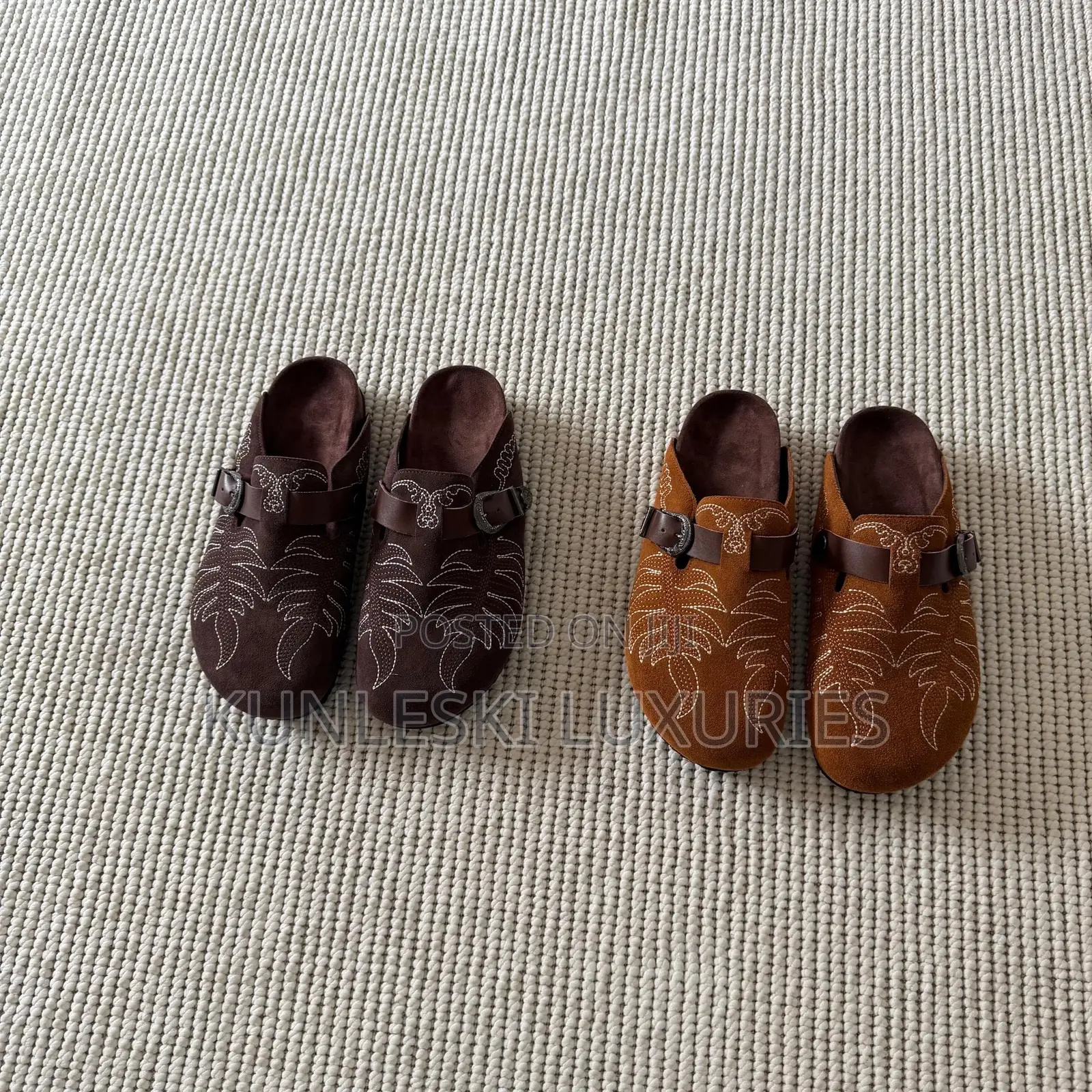 Original Vintage Embroidered Birkenstock Mules Available
