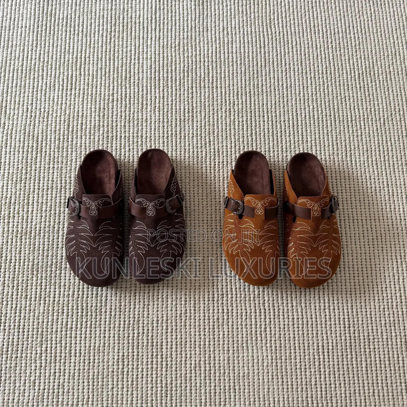 Original Vintage Embroidered Birkenstock Mules Available