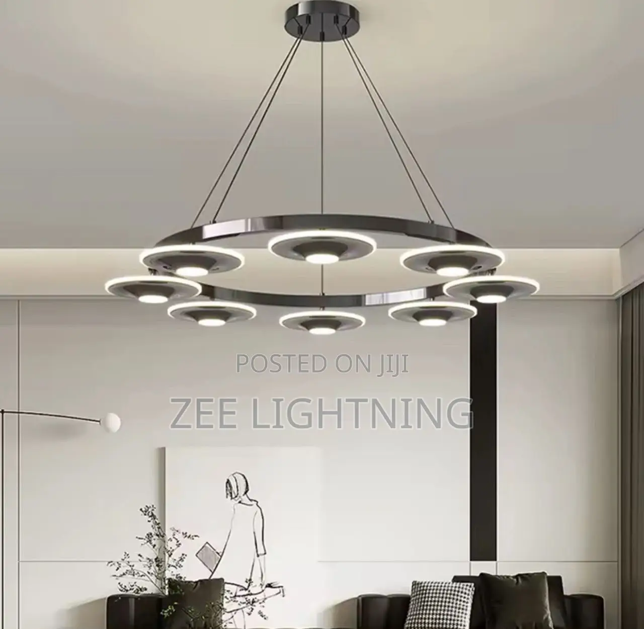 Elegance Round Modern Chandelier
