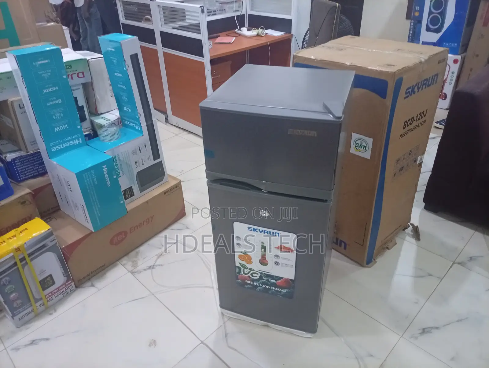 Skyrun BCD-120J Refrigerator – 120L Capacity Fridge for Families