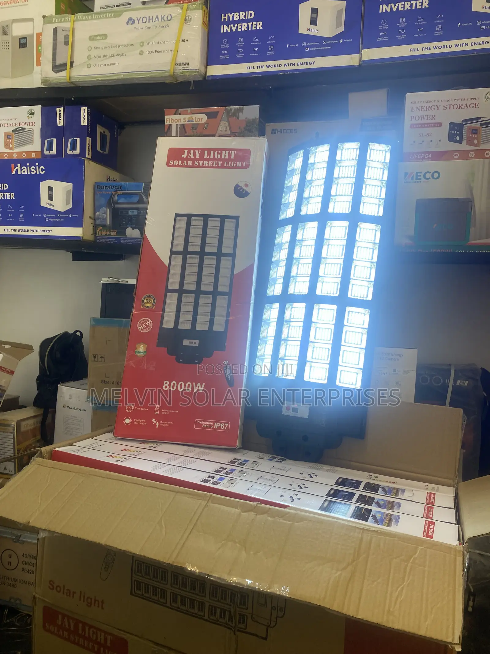 8000watts JAYLIGHTS Luxury Solar Street Lights Available Now in Store