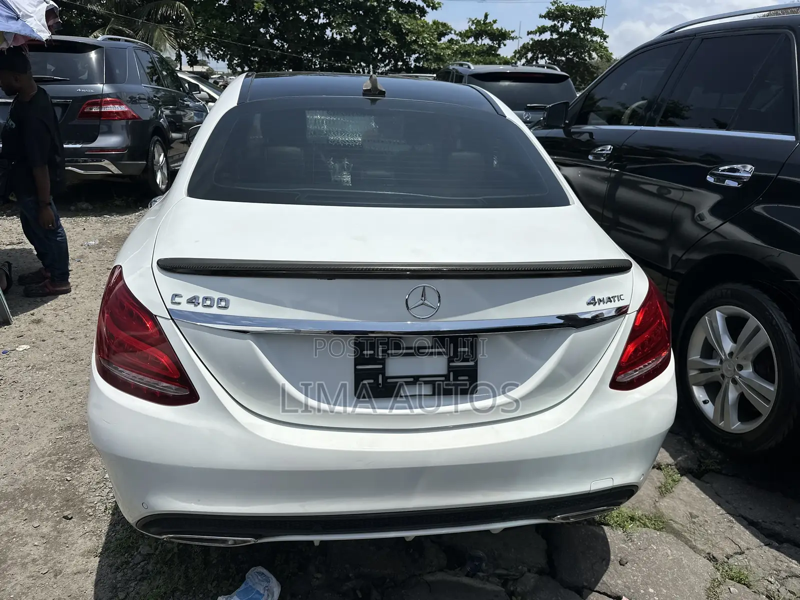 Mercedes-Benz C400 4Matic AWD Sedan (3.0L V6 7A) 2015 White