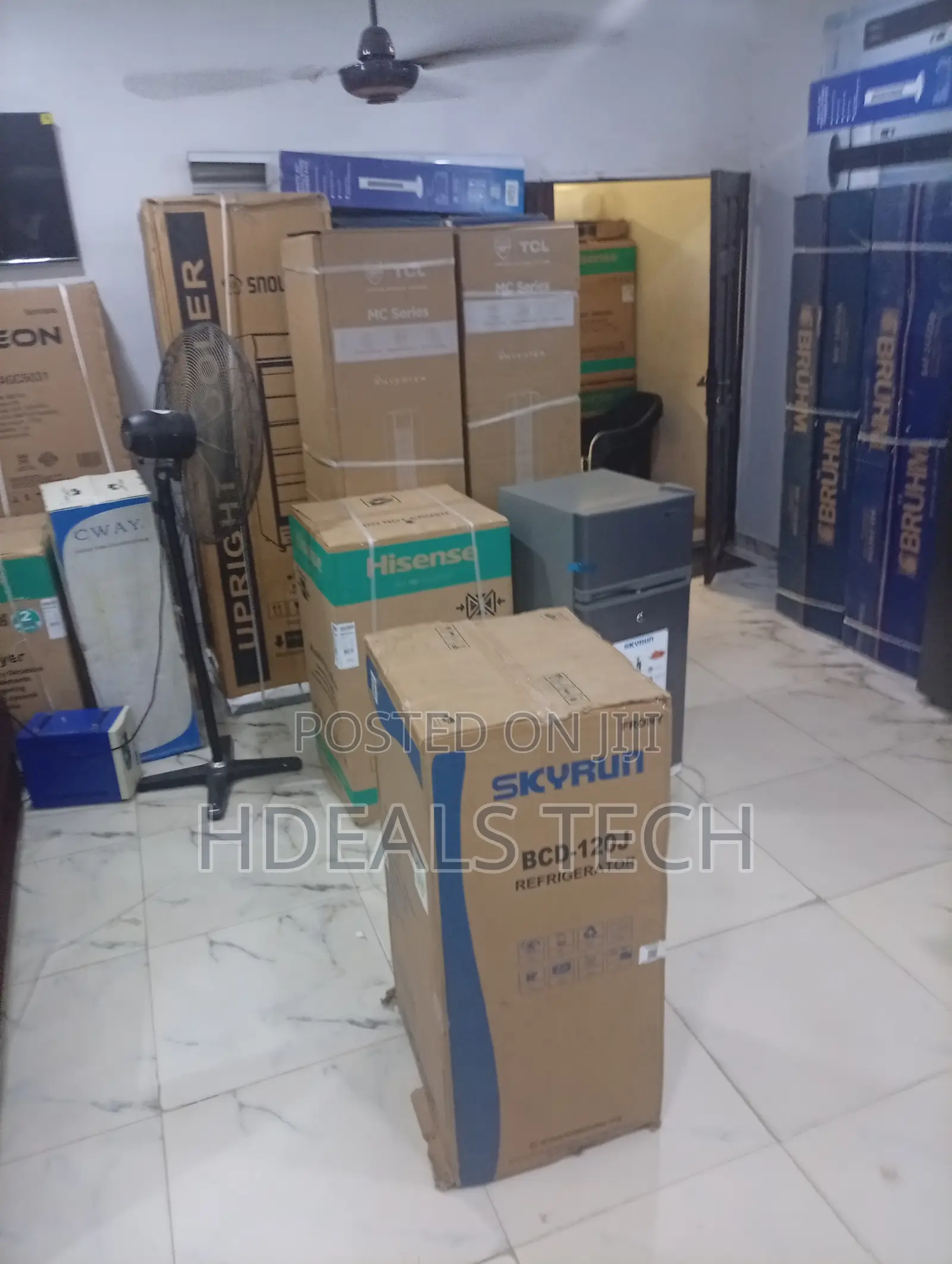Skyrun BCD-120J 120L Double Door Refrigerator Fridge