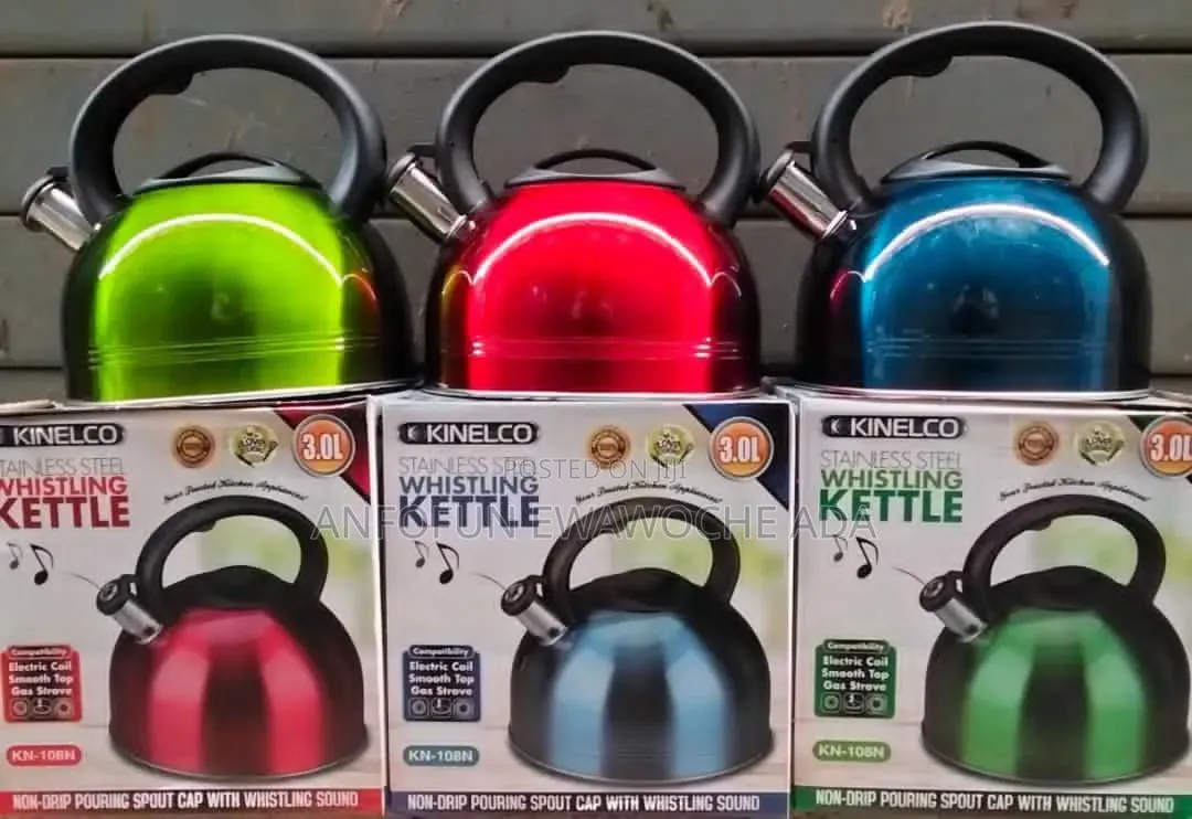 Kinelco 3L Colored Whistling Kettle