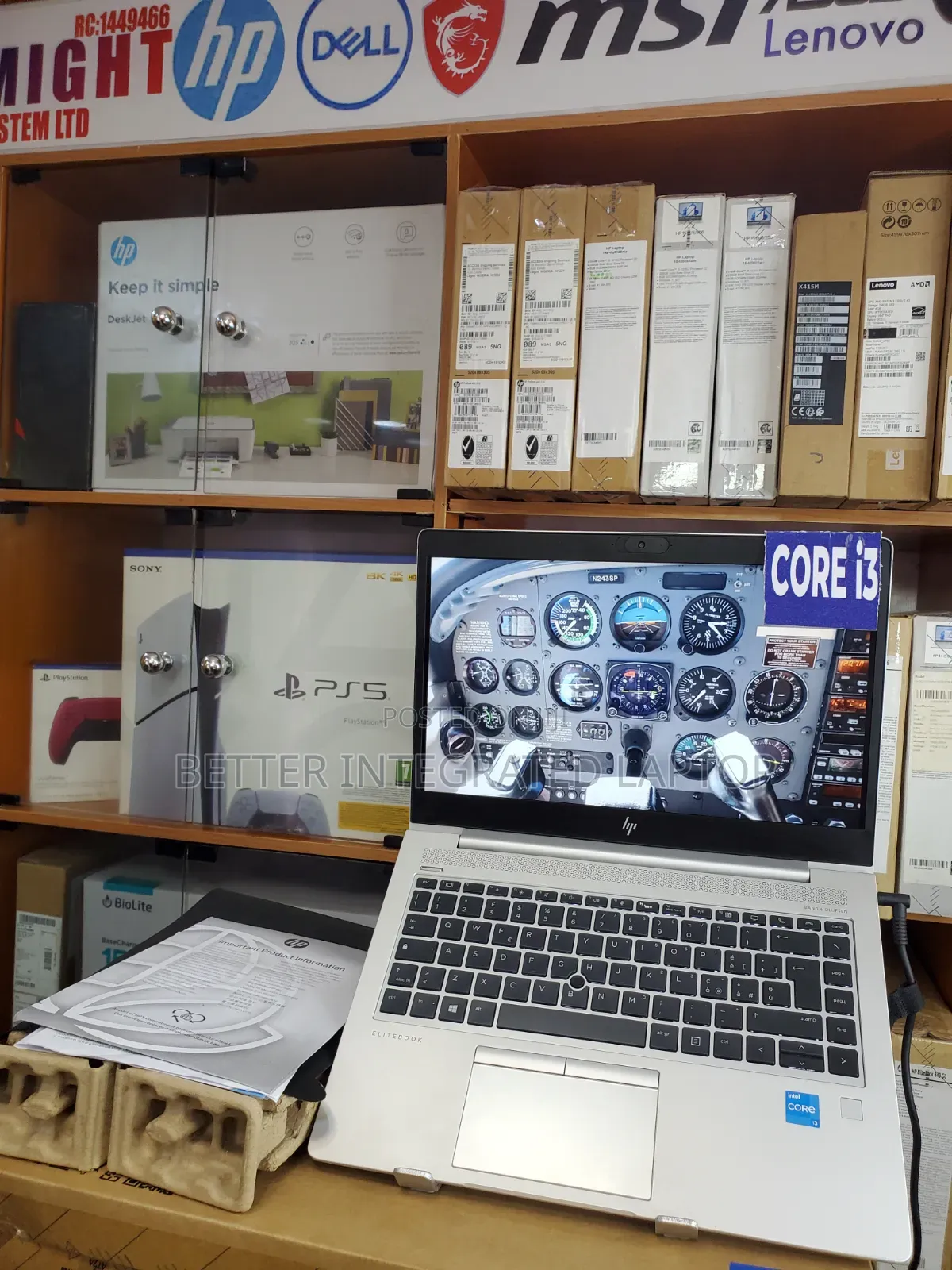 New Laptop HP EliteBook 820 4GB Intel Core i3 SSD 512GB