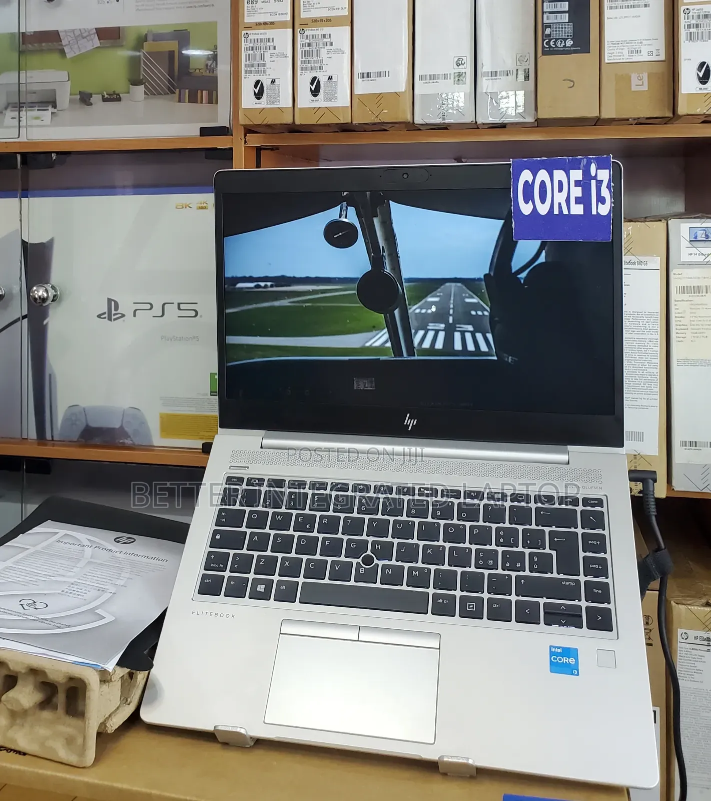 New Laptop HP EliteBook 820 4GB Intel Core i3 SSD 512GB