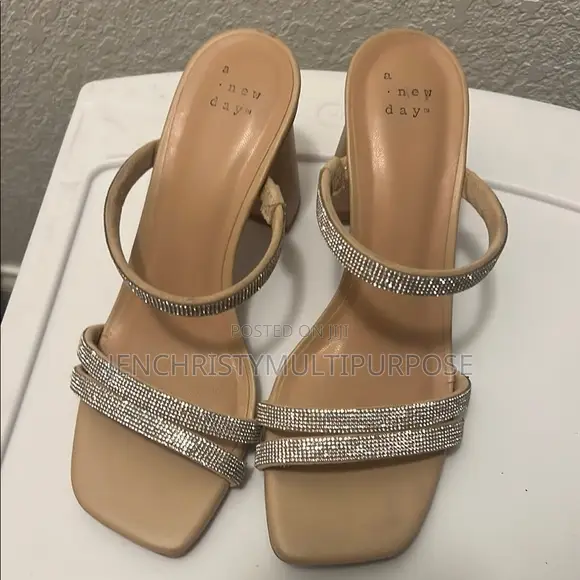 Women's Rhinestone Strap Flat Sandals