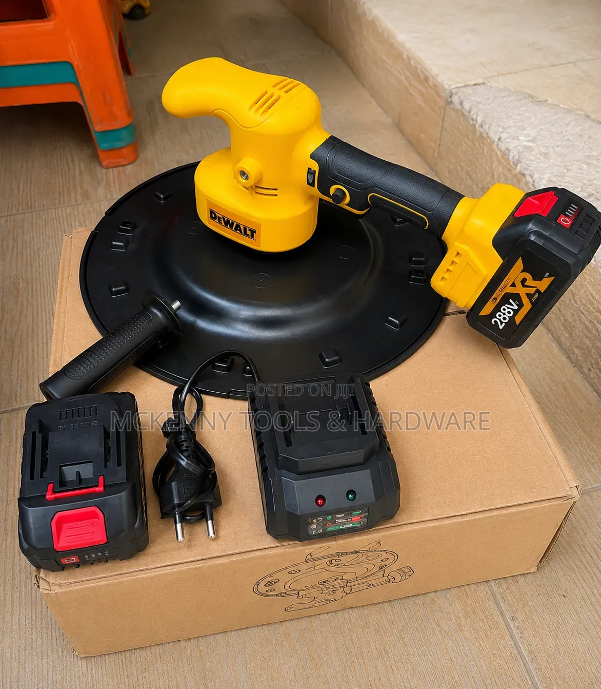 Cordless Wall Smoothing Machine Polishing Trowel (With 2 Batteries 