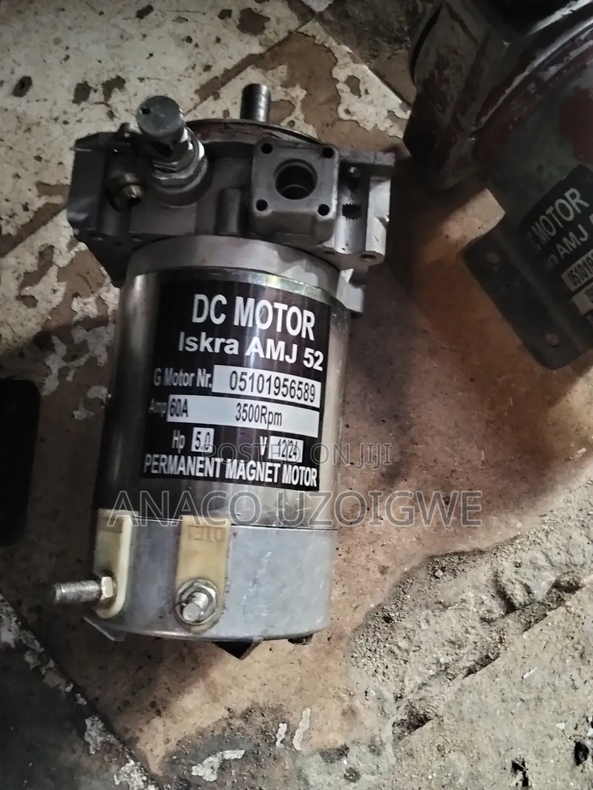 Original 5 HP DC Motor Tested Ok