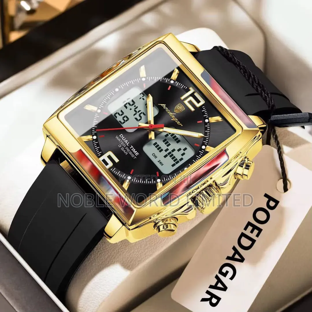 Poedagar Rubber Wristwatch SMT 2