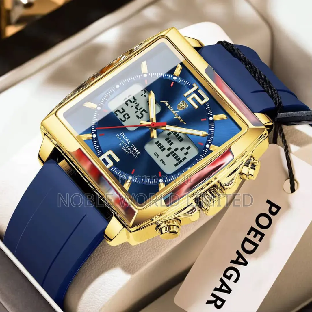 Poedagar Rubber Wristwatch SMT 2