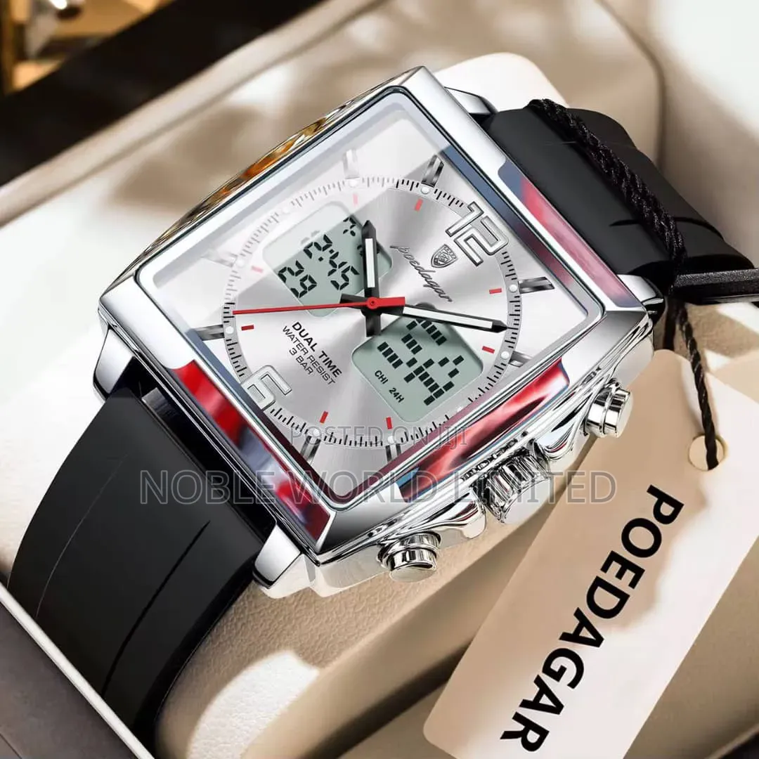 Poedagar Rubber Wristwatch SMT 2