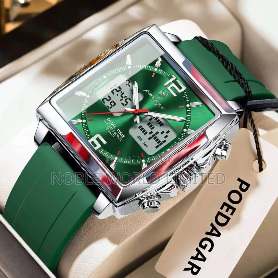 Poedagar Rubber Wristwatch SMT 2