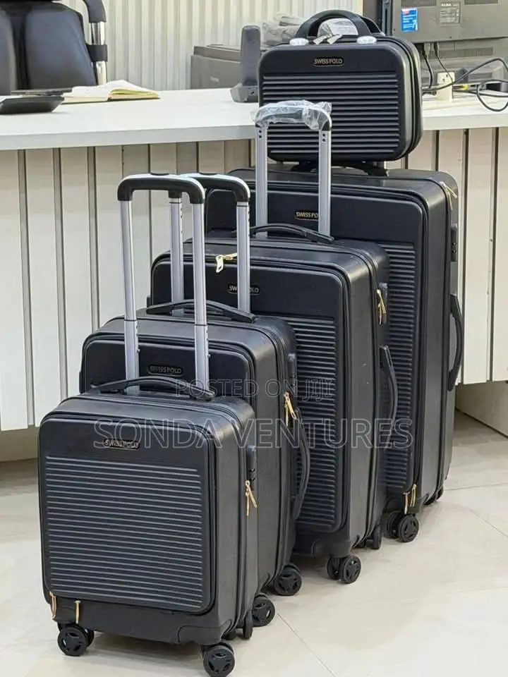 High Quality Swiss Polo 5-Piece Luggage Set