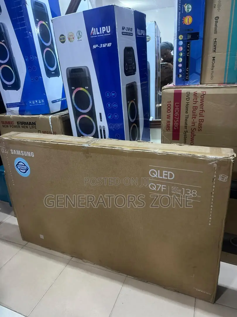 Large Samsung Q7F 55 Inches QLED Smart Television