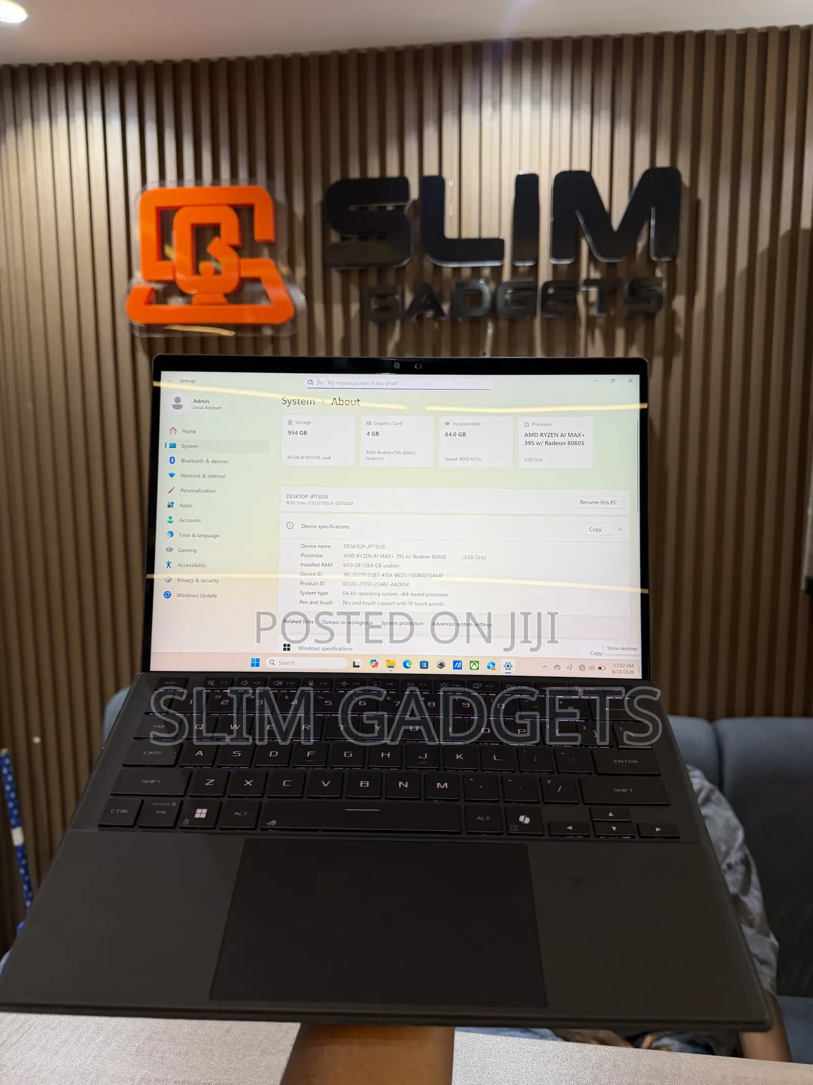 Laptop Asus ROG Flow Z13 64GB AMD Ryzen 9 SSD 1T