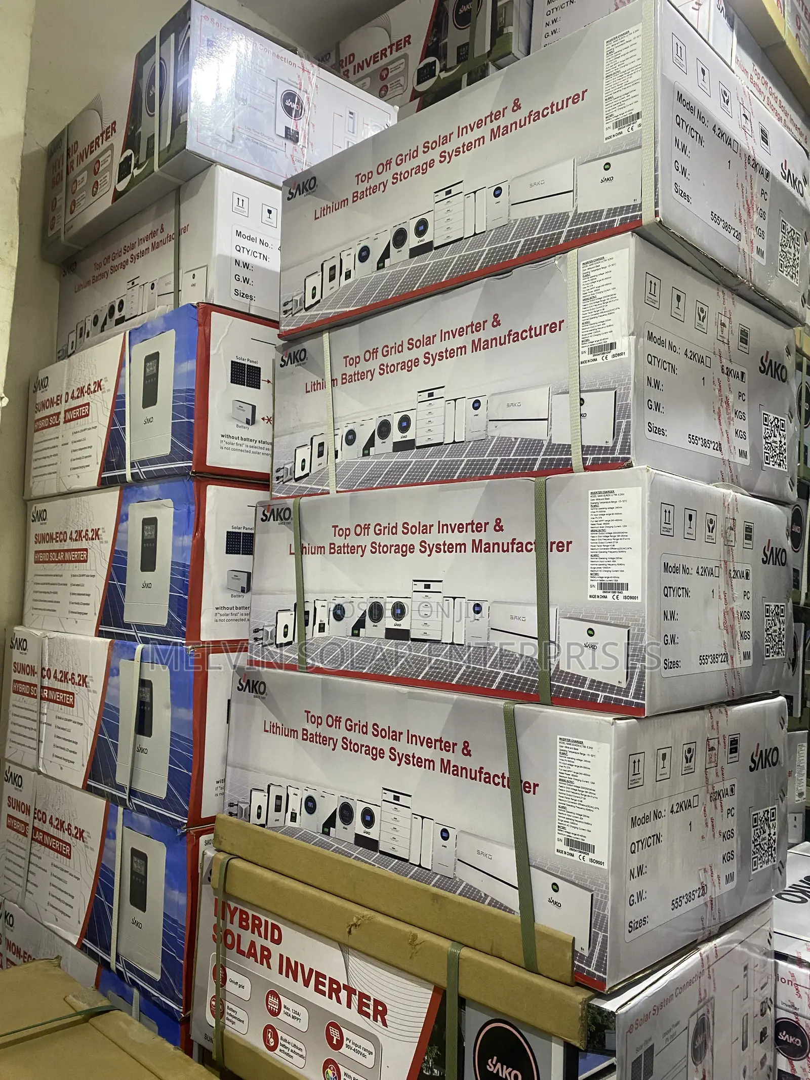 6.2kw 48v Sako Solar Hybrid Inverter and Battery Dm Let’s Deal Now