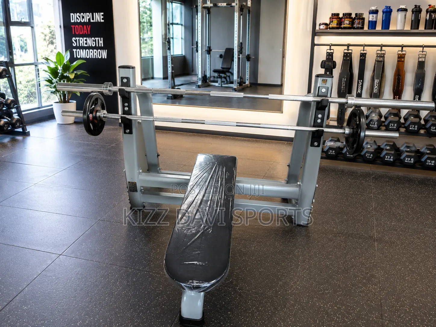 Heavy-Duty Commercial Flat Olympic Weight Bench
