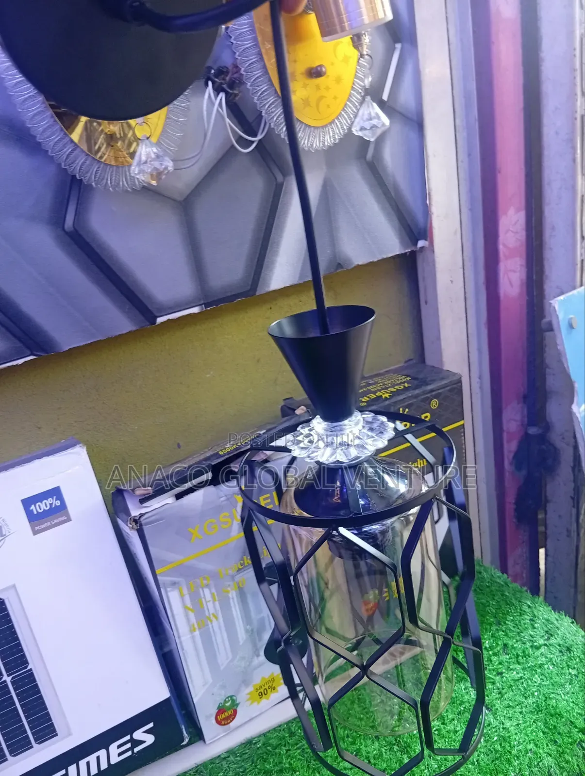 Single Pendant Light Black Body With Bulb