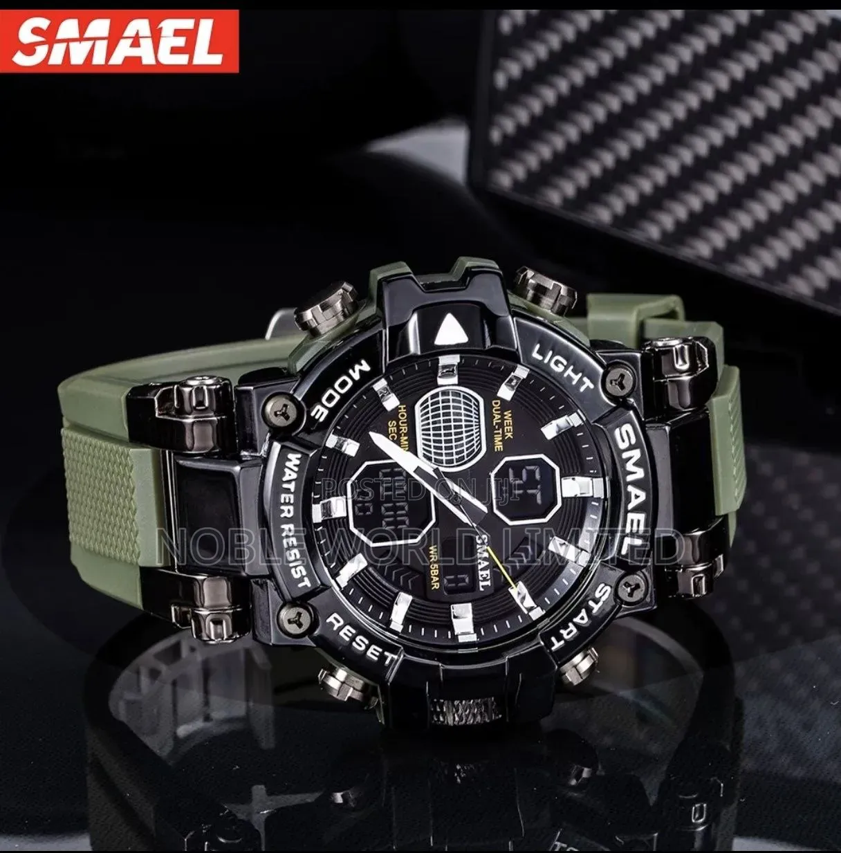 High Quality Smael Alloy Steel Rubber Watch SMT 8d