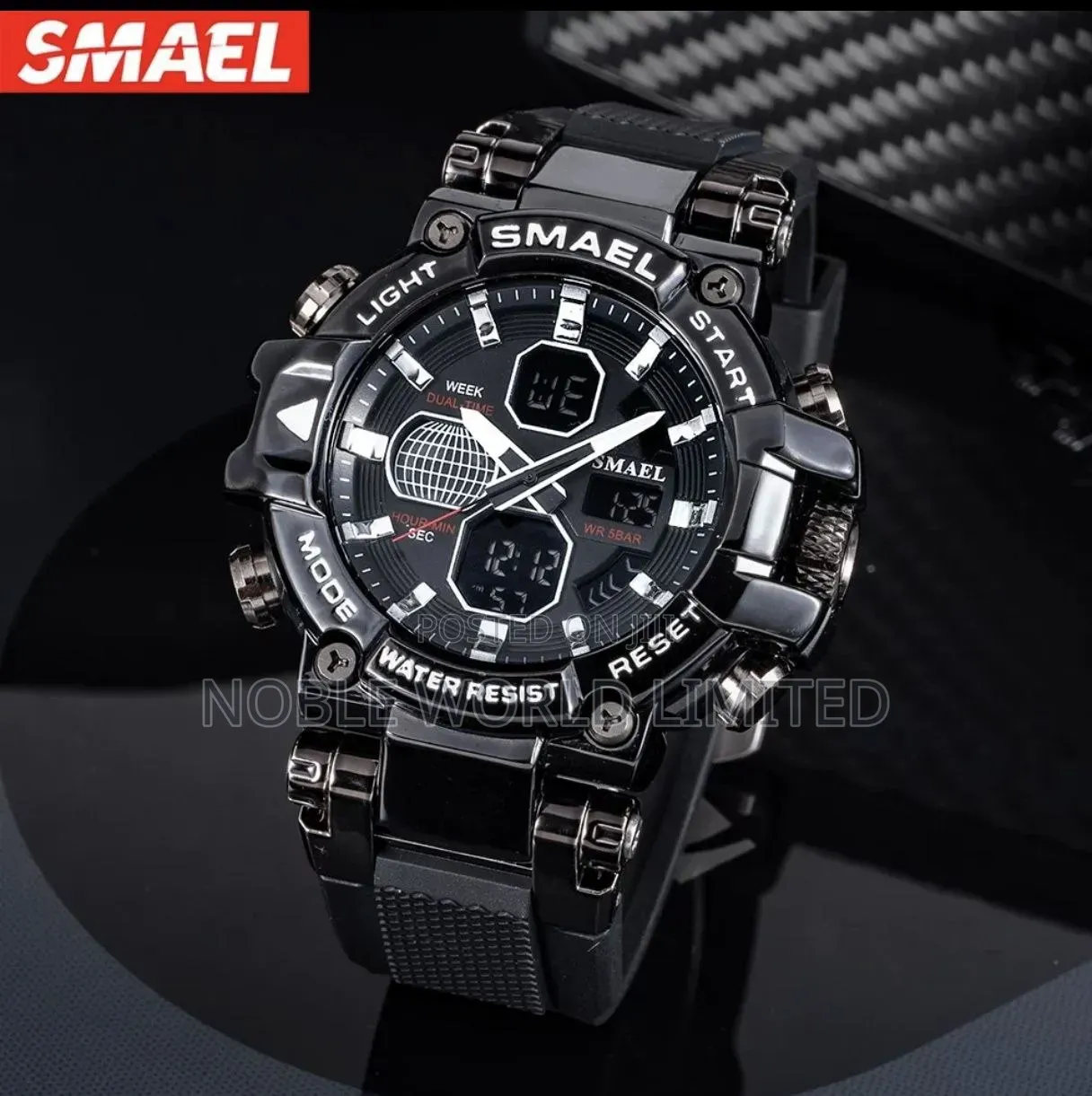 High Quality Smael Alloy Steel Rubber Watch SMT 8d