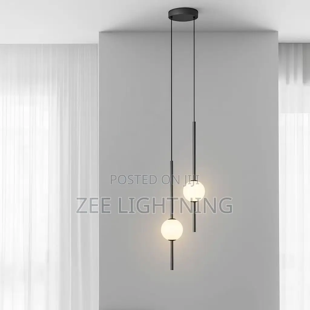 Luxury Bedside Drop Pendant (Black and Gold )