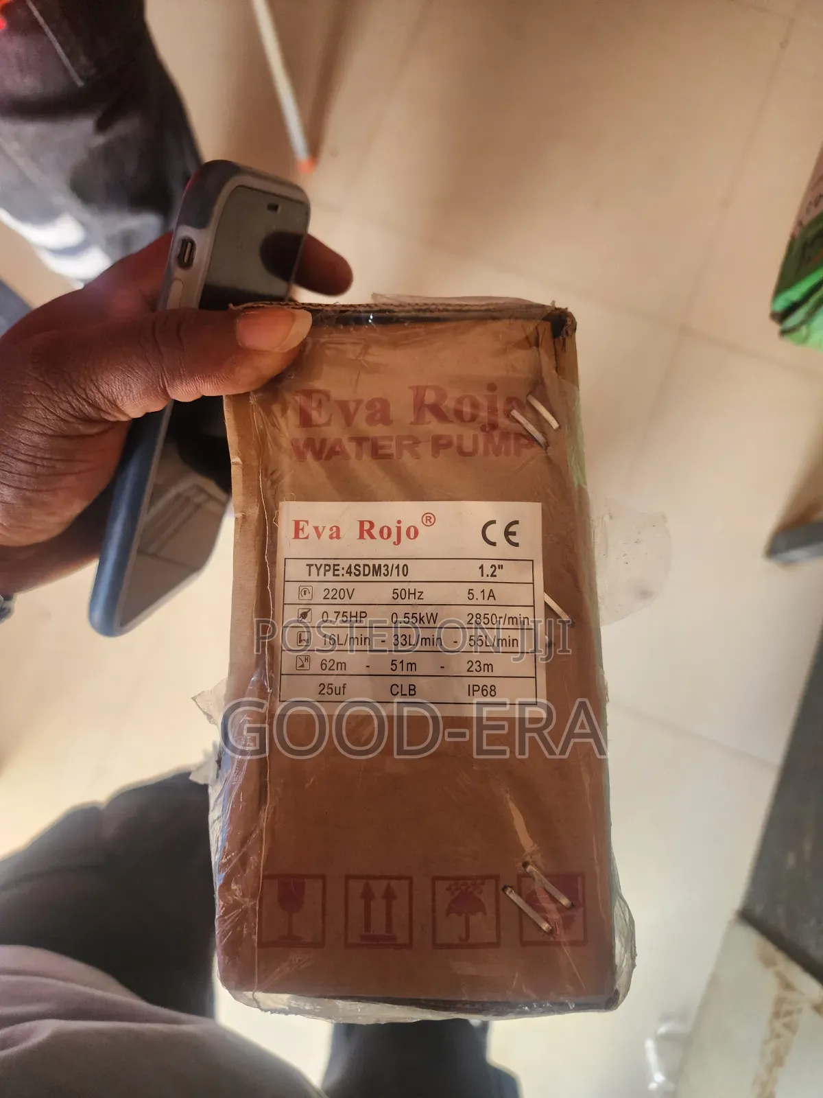 Eva Rojo 0.75hp Submersible Pump