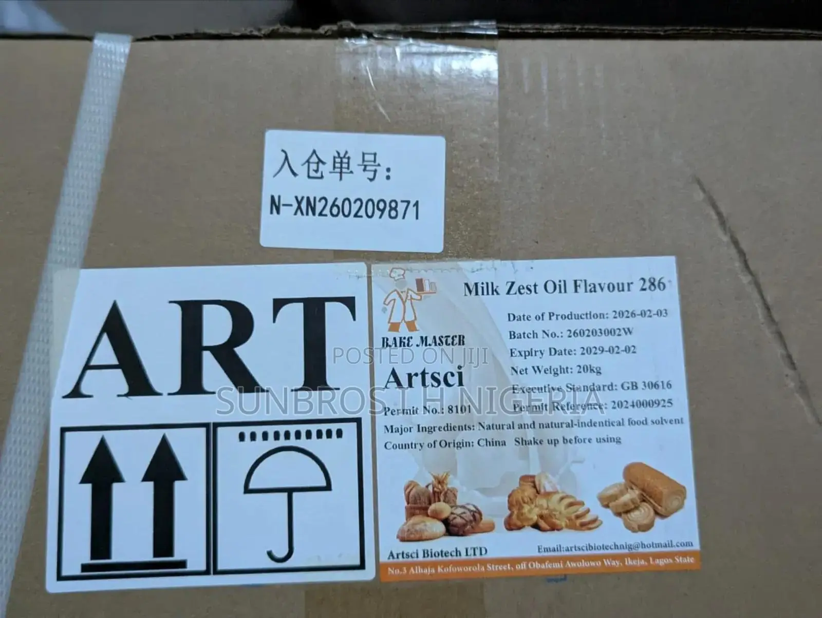 Milk Zest Oil Flavour 1kg Available