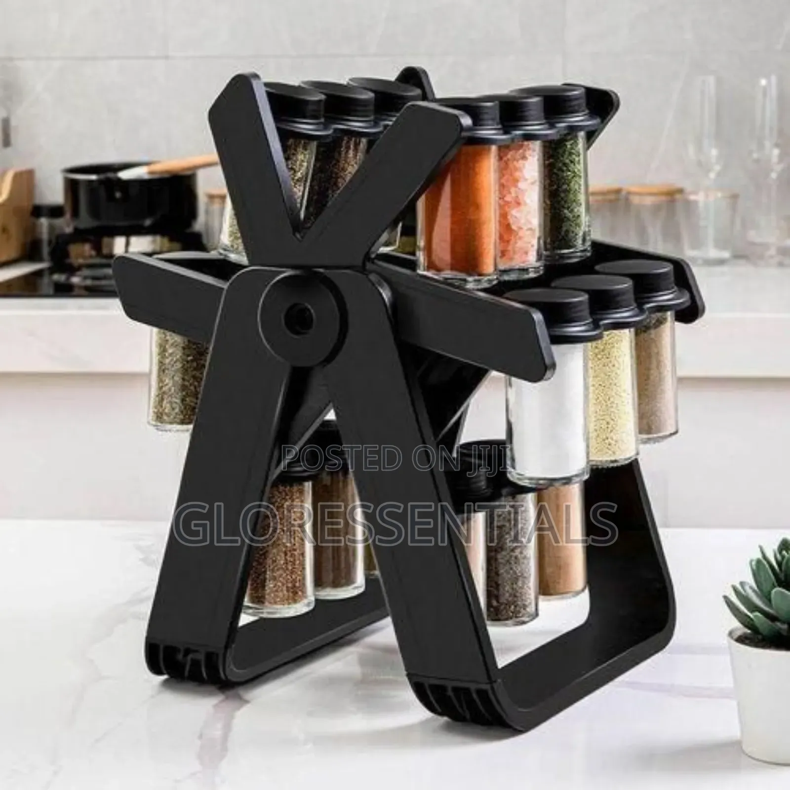 18PCS Rotating Kitchen Trendy Spice Jar With Air Tight Containers