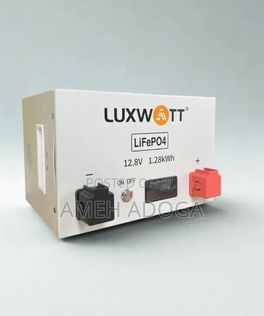 Luxwatt 12.8V 1.28KWh Lithium Battery (12V 100Ah) With Free Delivery