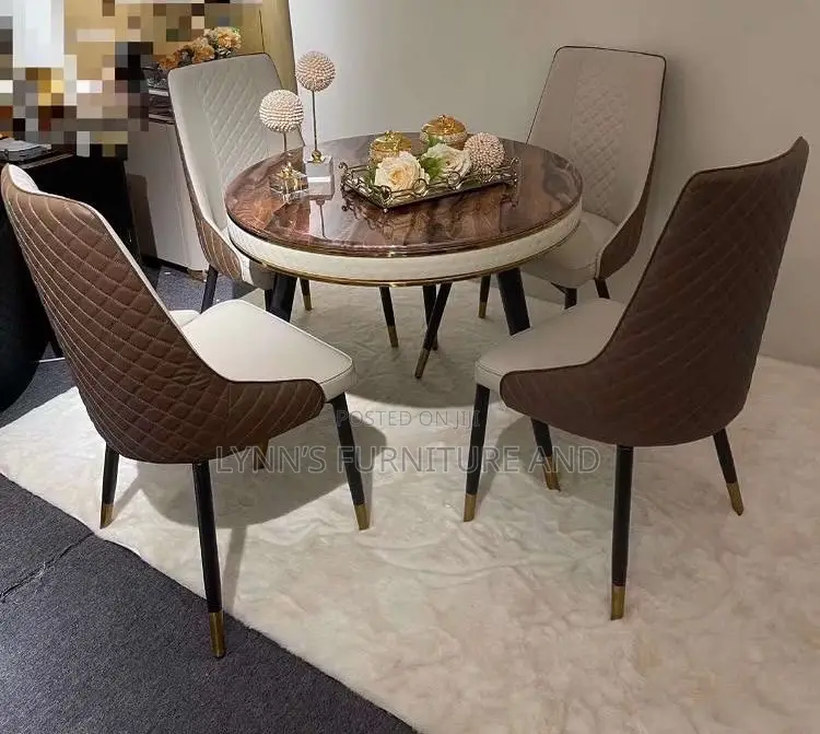 Well Padded Dinning Set With Foreign Fabric