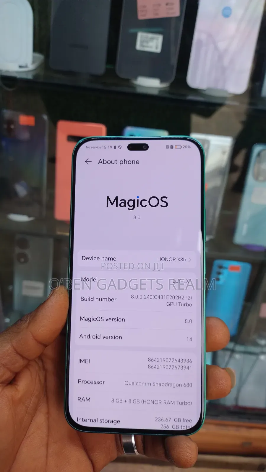 Honor X8b 256 GB Green