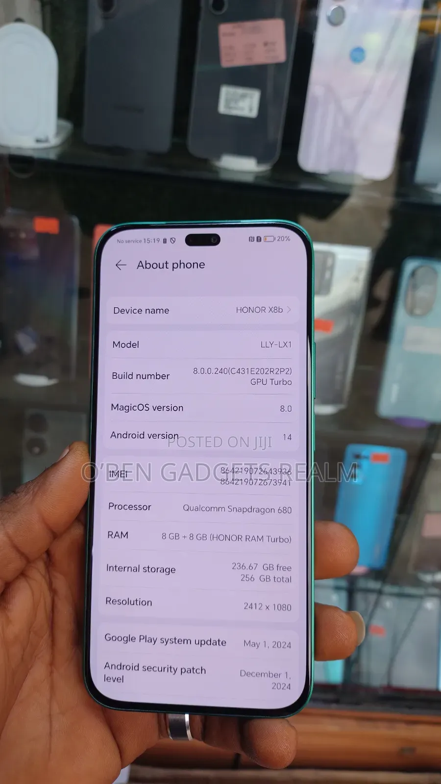 Honor X8b 256 GB Green
