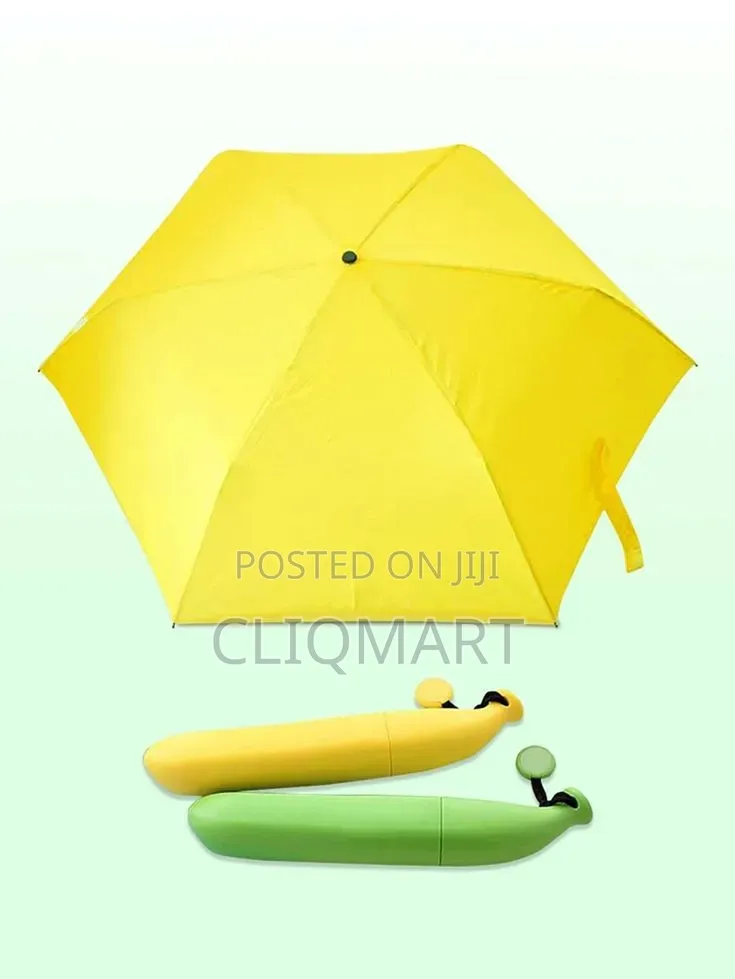 Shape Folding Umbrella – Bottle, Banana Capsule Compact Umbrella