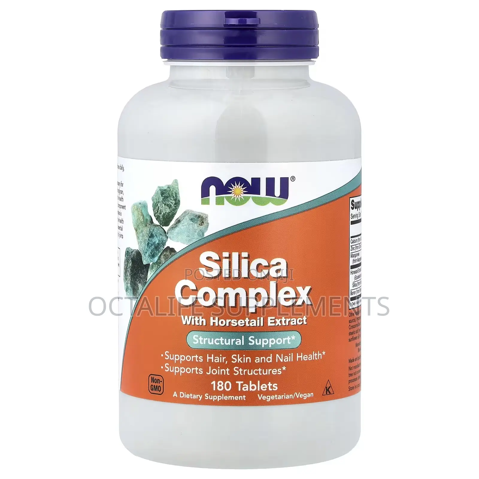 NOW Foods, Silica Complex With Horsetail Extract, 180 Tablets