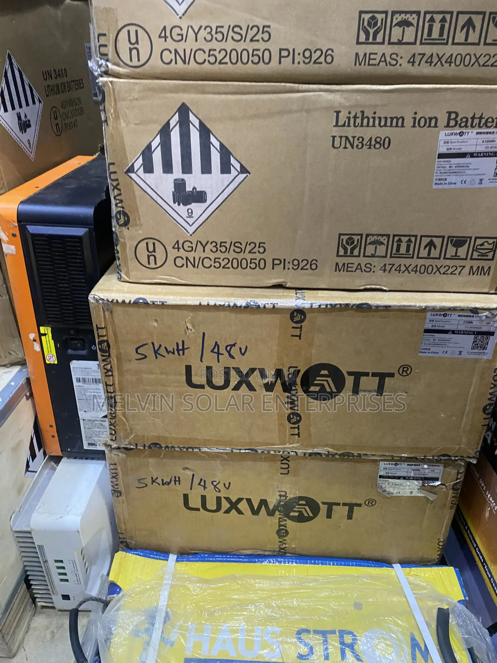 5kwh 26.5v and 48v Luxwatt Solar Lithium Ion Phosphate Batteries